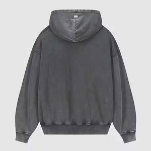 Pull à capuche en coton 100% personnalisé pour homme et femme, taille XL, polaire épaisse, respirant, lavage à l'acide, logo, impression numérique de haute qualité - Product Image 6