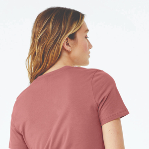 เสื้อยืดผ้าเนื้อนุ่มสบาย ผลิตในปากีสถาน ดีไซน์โดดเด่น สีพื้น ราคาแข่งขัน เสื้อยืดพิมพ์ลายสำหรับผู้หญิง รับผลิตแบบ OEM ODM - Product Image 5