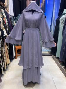 2024 Dubai hermosa ropa islámica tradicional negra para mujeres Arabia Saudita Abaya Dubai Abaya ropa musulmana ropa del Golfo - Product Image 2