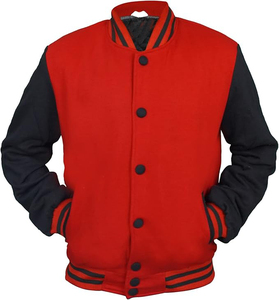 Unisex Letterman School Collage Fleece <b>Jacket</b> Clothing Manufacturer Casual Blank Custom Print CollegeBaseballjacket for <b>men</b> - Product Image 2