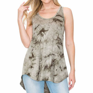 Nueva llegada sin mangas Regular Fit Top Venta de diseño de moda Casual Wear Summer Wholesale Plain Women's Tank Tops - Product Image 2