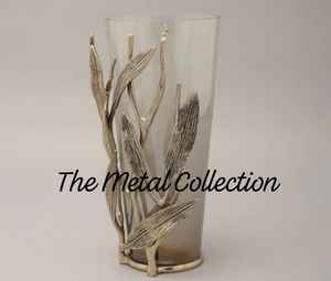 Modern Glass <b>Vase</b> for Home Hotel Restaurant Decorative stylish <b>vase</b> Cylindrical Shaped High Quality gold & <b>clear</b> color <b>Vase</b> - Product Image 3