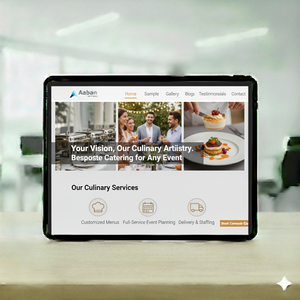 Catering profesional Desarrollo de sitios web de negocios Expertos calificados que ofrecen presencia en línea confiable y asequible para negocios - Product Image 1