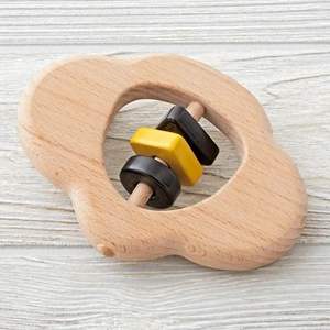 Eco Safe Wooden <b>Baby</b> <b>Teether</b> Super Quality Handmade, Factory Supply - Product Image 2