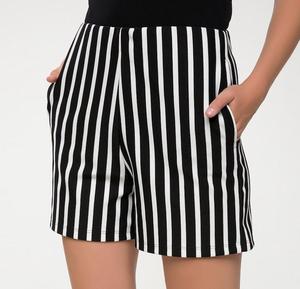 Short en coton 100% de haute qualité pour femmes Logo imprimé personnalisé Longueur courte respirante avec short à motif chaud de style dernier cri - Product Image 2