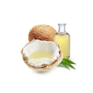 Venta al por mayor 100% aceite de coco virgen extra orgánico natural puro refinado con botella de vidrio ideal para cocinar el cuerpo y el cuidado del cabello - Product Image 1