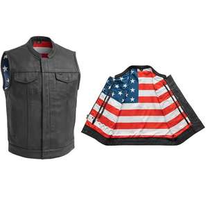 Haute qualité hommes nouveau Design toutes tailles en cuir Biker gilet vêtements de sport moto moto course équipe veste Offre Spéciale respirant - Product Image 1