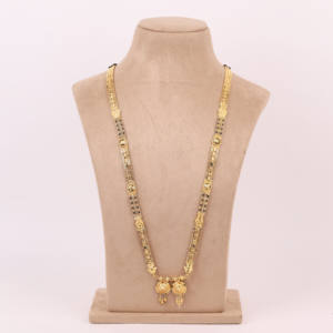 Mangalsutra plaqué or, saison de mariage, cadeau traditionnel et d'occasion spéciale pour les femmes cuivre et laiton chapado en oro oro laminado - Product Image 1