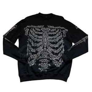 Diseño único Nueva llegada Sudaderas con diamantes de imitación Tallas grandes Algodón Mezclado Sudaderas con diamantes de imitación - Product Image 1
