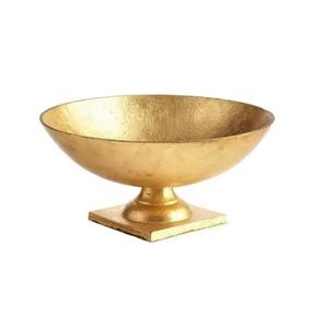 Tazón decorativo de aluminio con acabado martillado, niquelado, pulido brillante, cuenco decorativo de alta calidad para servir alimentos, vajilla - Product Image 6