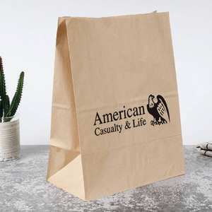 Bolsa de papel SOS de grado alimenticio, 411mm x 254mm x 133mm, Impresión de logotipo personalizado, sellado y mango abierto, el más vendido de Malasia - Product Image 3