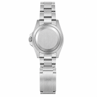 Montre de plongée pour homme avec logo personnalisé OEM, saphir lumineux, étanche 200 m, acier inoxydable, mouvement automatique NH35, montre mécanique pour homme 002