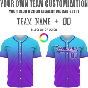 Maillot de baseball unisexe de haute qualité à col en V et manches courtes pour adulte, respirant, séchage rapide, imprimé, 100 % polyester, extensible dans quatre directions - Product Image 5