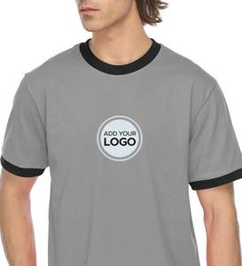 เสื้อยืดผ้าฝ้ายแขนสั้นผู้ชายทรงสลิมฟิต - Product Image 1