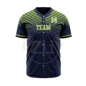 Best Selling Men <b>Baseball</b> Uniform <b>Sets</b> Breathable Plus Size Customized Logo Sublimated - Product Image 3