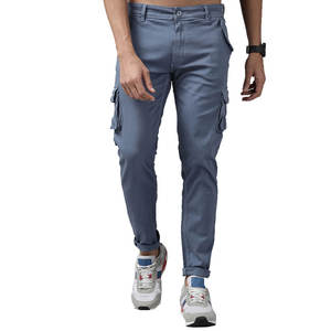 <b>Men's</b> Canvas Cargo <b>Trouser</b> Custom Color Logo <b>Slim</b> <b>Fit</b> Breathable Windproof High Street Style Daily Wear <b>Work</b> Streetwear - Product Image 1
