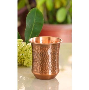 2025 meilleure vente à la main en acier inoxydable gobelet foncé martelé cuivre verre conception étanche Inde tasses par Tradebit - Product Image 3