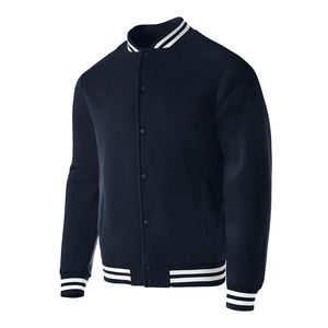 Blouson universitaire personnalisé OEM avec logo, patchs en chenille, broderie, blousons de baseball et de pilote, service OEM - Product Image 1