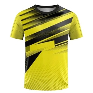Camisetas para hombre, Camiseta deportiva transpirable de manga corta con estampado 3D para hombre, nuevo uniforme de bádminton y mesa superior rápido transfronterizo - Product Image 2
