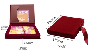 Luxury Custom Burgundy Velvet <strong>Boxes</strong> for <strong>Wedding</strong> Invitations 5x7 <strong>Wedding</strong> <strong>Card</strong> <strong>Boxes</strong> Invitation Box <strong>Card</strong> Quinceanera 15 16 Invite - Product Image 2