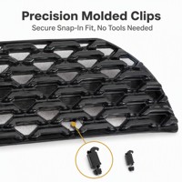 Grille supérieure avant en maille pour Toyota RAV4, compatible avec les modèles 2019-2025
