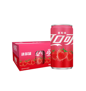 <span class=keywords><strong>Coca</strong></span>-<span class=keywords><strong>Cola</strong></span> Sabor Fresa Edición Limitada China, 24 Latas de 330ml con Azúcares Añadidos, 11g por 100ml para una Fusión de <span class=keywords><strong>Cola</strong></span> con Sabor a Bayas Dulces - Product Image 1
