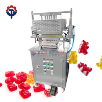 Máquina de depositar chocolate gomoso de pequeña capacidad, gran oferta, equipo de formación, simplicidad del operador para probar nuevas recetas