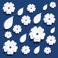 Azulejos de Porcelana Pulida SKYTOUCH con Patrón Floral 3D Azul Marino, 600x600mm, Diseño Oceánico para Baño