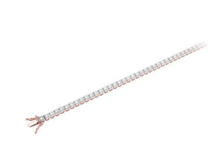 Pulsera con bisel de corte princesa angular, diamante cultivado en laboratorio de 1.50 ct F-G VS en platino para fiesta de compromiso - Product Image 1