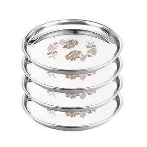 Assiettes de service en bambou, jetables, de qualité alimentaire, modernes, pour les fêtes - Product Image 4