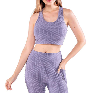 Conjuntos de Yoga para Mujer Tallas Grandes, Ropa Deportiva, Ropa de Ejercicio, Ropa Atlética para Gimnasio, Servicios OEM, Venta al Por Mayor, Ropa Deportiva Elástica - Product Image 4