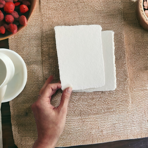 Woodfree Deckle Edge Vintage papel hecho a mano 150 Gsm hojas para Escribir caligrafía impresión álbum de recortes manualidades papeles - Product Image 5