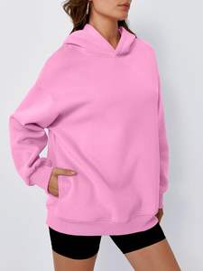 Sudadera con capucha de gran tamaño personalizada de alta calidad para mujer, ropa informal, el mejor Material usado, sudaderas con capucha de gran tamaño transpirables para mujer - Product Image 3