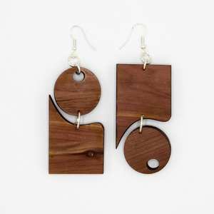 Boucles d'oreilles en bois pour femme Idée cadeau - Product Image 5