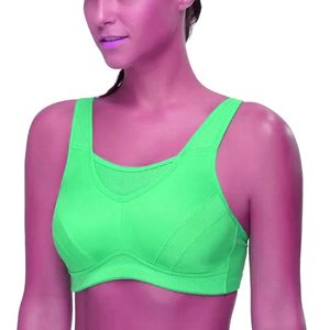 Venta caliente transpirable espalda descubierta Crop Sports Bra para mujer Simple cuello Halter diseño de talla grande disponible - Product Image 6