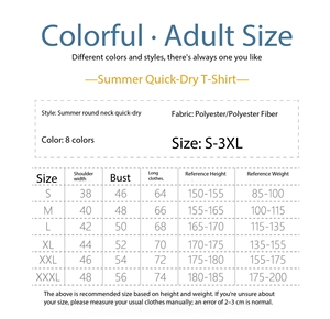 เสื้อยืดคอกลมแบบ OEM ปรับแต่งได้ แห้งเร็ว พิมพ์ลายด้วยความร้อน เสื้อยืดแขนสั้น พิมพ์ลายตัวอักษรและโลโก้ - Product Image 2