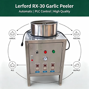 Nouvelle conception de machine à éplucher l'ail automatique Lerford RX-30, composants PLC, multifonctionnelle pour un usage domestique, haute qualité - Product Image 1