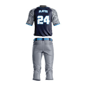 Uniformes de béisbol de ropa deportiva ligera de mejor diseño 2024 recién llegado uniforme de béisbol de Material de poliéster - Product Image 2