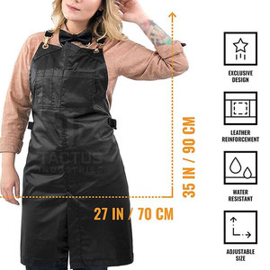 Reusable Eco-Friendly Barber <b>Aprons</b> Soft Fabric Sustainable <b>Leather</b> Made Barber <b>Aprons</b> Made In Pakistan - Product Image 3