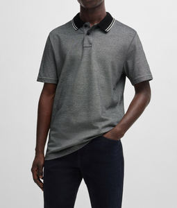 Polos de hombre de talla grande con estampado de logotipo personalizado de algodón 100% diseños OEM personalizados de algodón transpirable de punto de alta calidad - Product Image 6