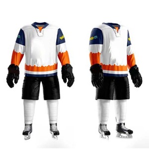 Uniforme de hockey sobre hielo en blanco para exteriores de talla grande de alta calidad - Product Image 4