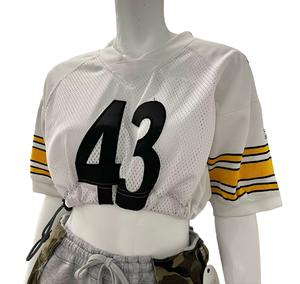 เสื้อเจอร์ซีย์อเมริกันฟุตบอลแขนสั้นระบายอากาศแห้งเร็วทำจากโพลีเอสเตอร์100% - Product Image 2