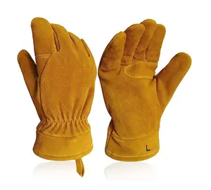 定制分体皮革结构消防员手套NFPA野地消防手套阻燃耐热防火手套