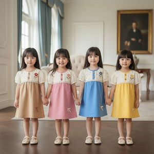 Robe élégante Raina à motifs floraux, écologique, coupe moderne et élégante, en coton tricoté doux de qualité supérieure pour les boutiques de mode et les marchés de gros - Product Image 6