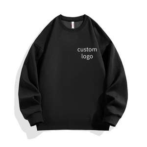 Sudadera de Moda Urbana para Hombre, Gruesa, de Forro Polar, Cuello Redondo, Corte Holgado, Diseño Estampado, para Invierno - Product Image 1