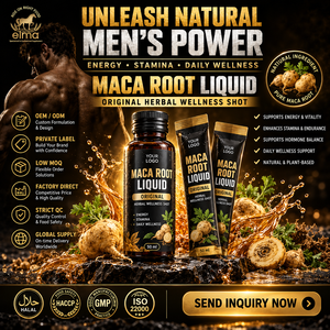 Suplemento de Extracto de Raíz de Maca Natural Halal Elma Food, 60 Tabletas Masticables, Apoyo Energético para Hombres, Metabolismo, Circulación, GMP - Product Image 1