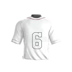 Uniforme de béisbol personalizado con tela transpirable y rayas de manga de contraste uniforme de béisbol elástico - Product Image 6