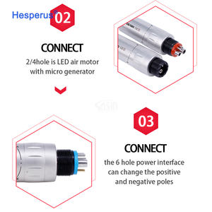 2/4/6 agujeros rociador de agua interno 1:1 Motor de aire para pieza de mano <span class=keywords><strong>Dental</strong></span> de baja velocidad con Micro generador de energía equipo <span class=keywords><strong>Dental</strong></span> tipo E - Product Image 6