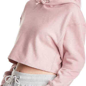 Top corto con capucha para mujer, sudadera de invierno ligera de alta calidad, colores personalizados, último diseño, talla XS, posición frontal del logotipo-ODM - Product Image 4