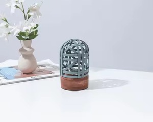 Brûleur d'encens en bois pour la décoration de la maison, brûleur de bakhoor arabe de luxe, brûleur d'encens en métal et en bois - Product Image 4